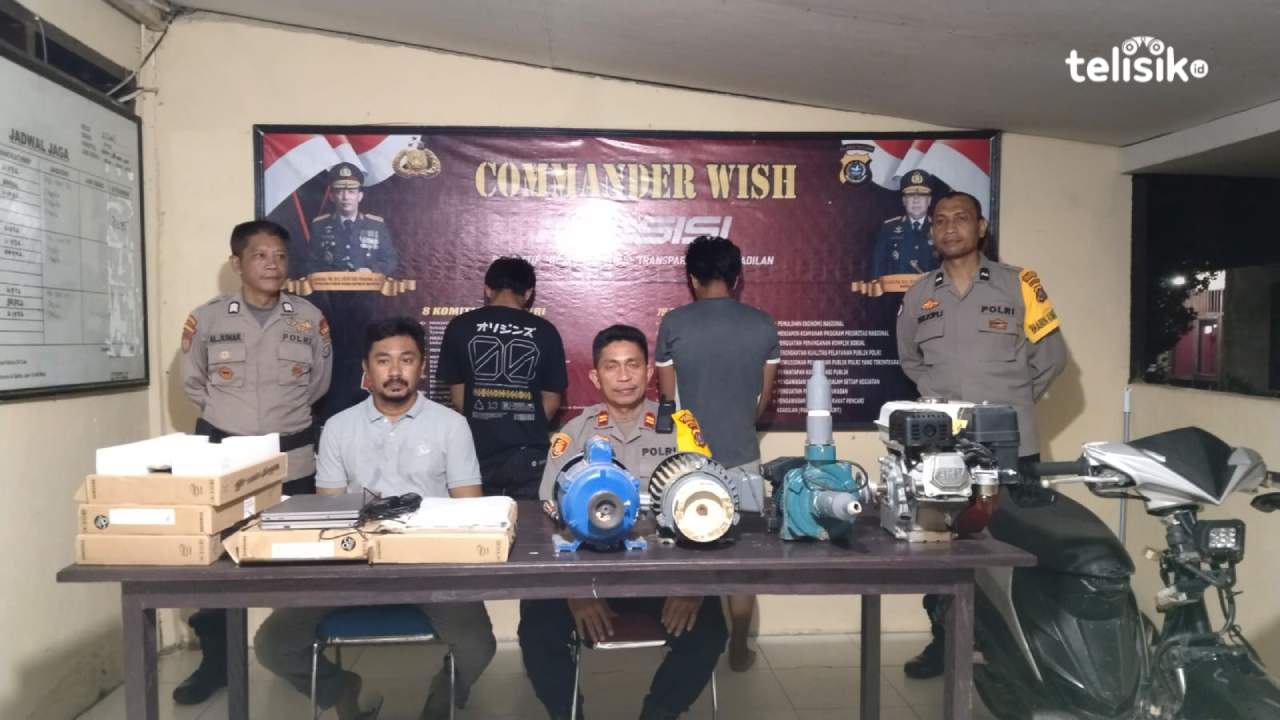 Polisi ringkus dua pelaku pencurian di Wawonii, salah satunya masih di bawah umur. Foto: Lukman Nul Hakim/Telisik
