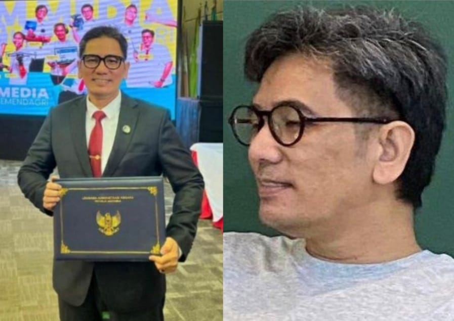 Andi Muhammad Yusuf dilantik menjadi Penjabat (Pj) Bupati Buton Tengah hari ini, Kamis (25/5/2023). Ia menggantikan penjabat sebelumnya, Muhammad Yusup. Foto: Kolase