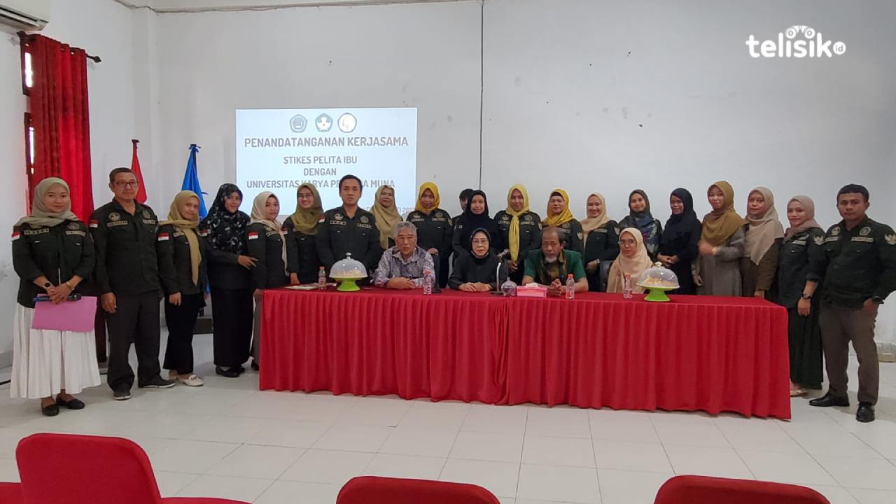 Suasana usai acara penandatanganan kerjasama  Stikes Pelita Ibu bersama UKPM. Foto: Adinda Septia Putri/Telisik