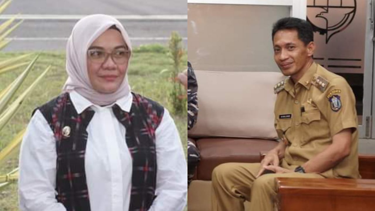 Tengah ramai diperbincangkan konflik yang terjadi antara Bupati, Haliana, dan Wakil Bupati Wakatobi, Ilmiati Daud. Dukungan netizen terbelah. Foto: Kolase