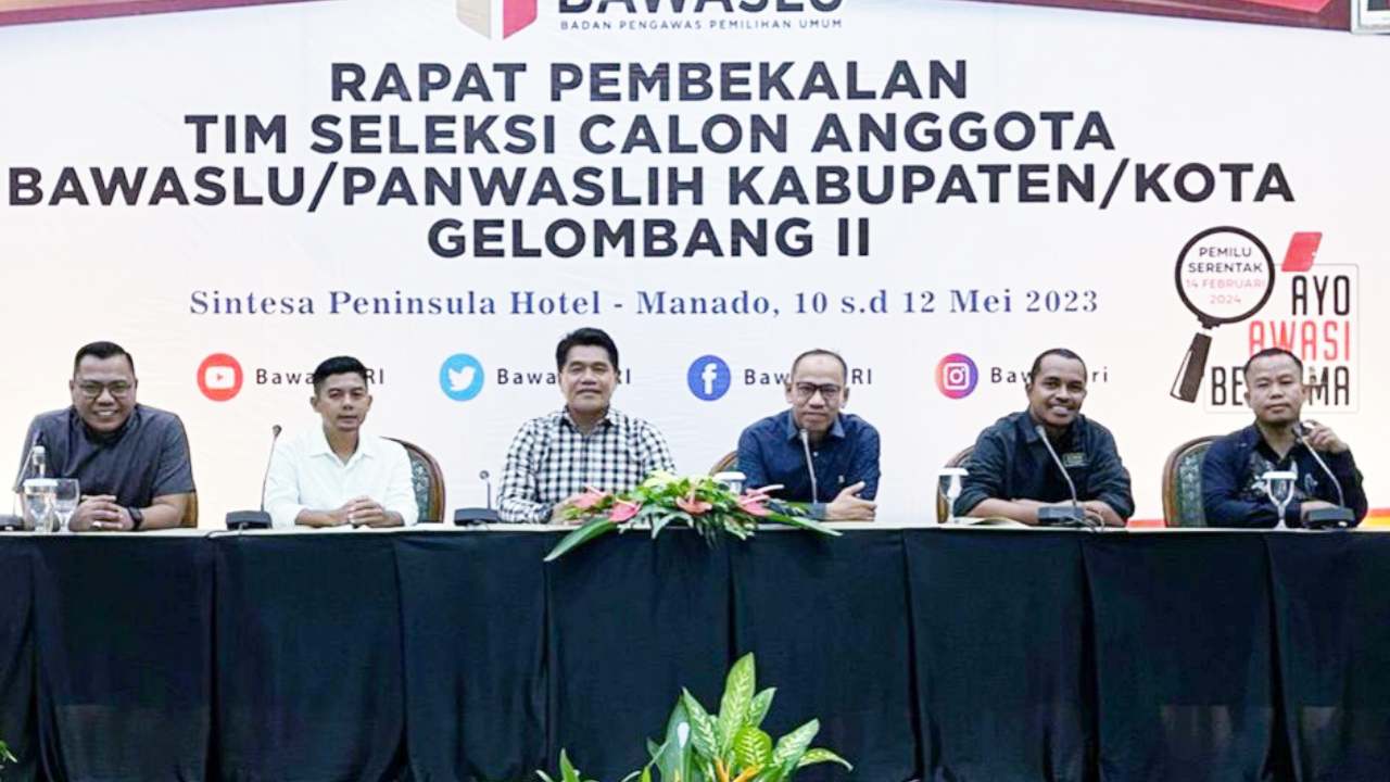 Tahap pengumuman hasil penelitian administrasi calon anggota Bawaslu Kabupaten Sulawesi Tenggara Wilayah II, peserta yang lolos berhak mengikuti tes tertulis pada tanggal 26-27 Juni 2023. Foto: Ist.