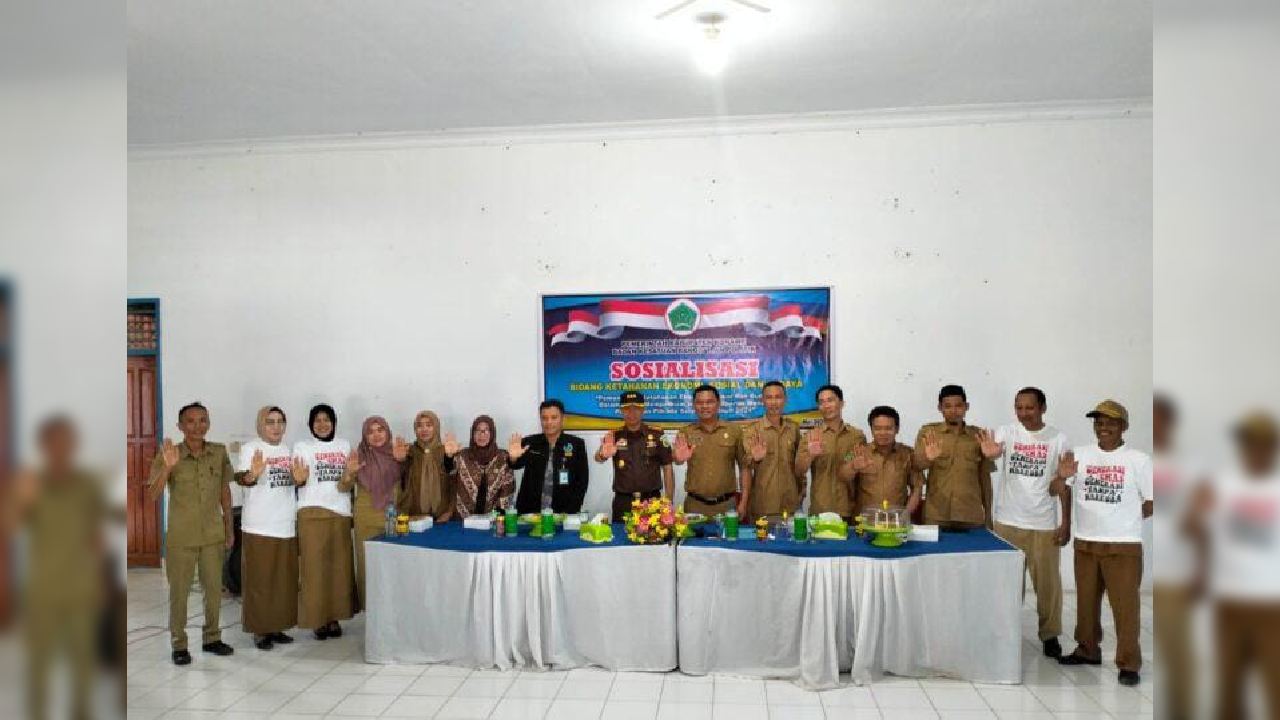 Sosialisasi ketahanan ekonomi, sosial dan budaya oleh Kesbangpol Konawe jelang Pemilu 2024. Foto: Ist.