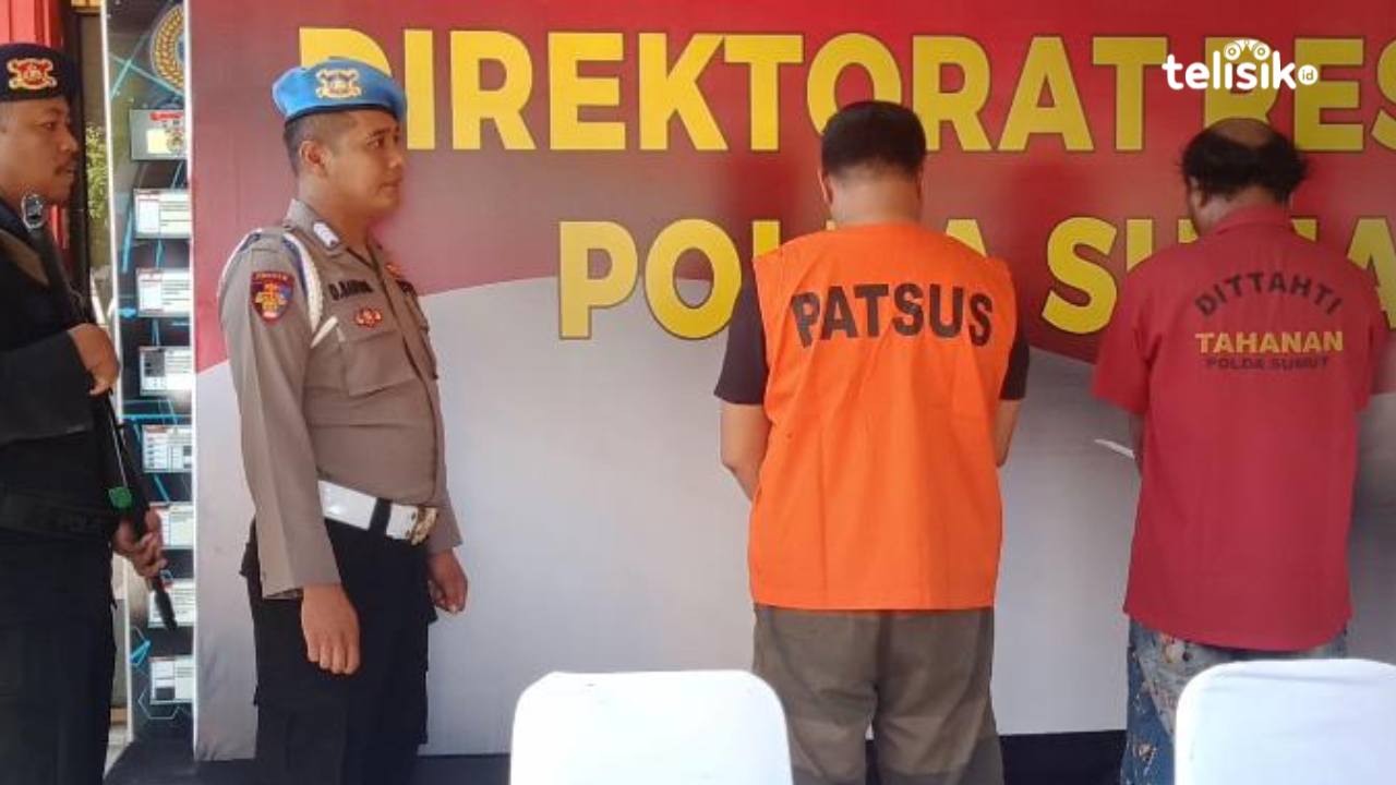 Aiptu JF mengenakan baju tahanan atas dugaan keterlibatan dengan narkotika. Foto: Reza Fahlefy/Telisik