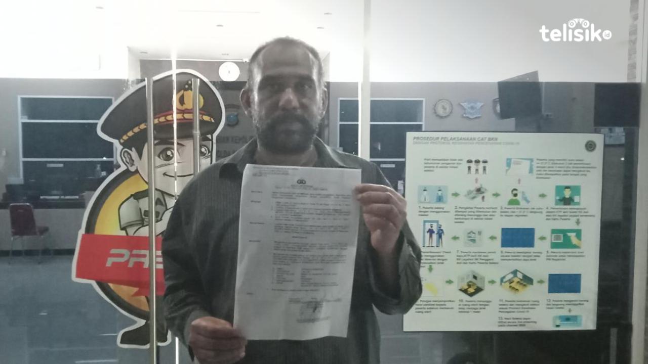 Suranta Sembiring, membantah memiliki hutang dengan Dilena yang saat ini dilaporkan dugaan penggelapan sertifikat rumah. Foto: Reza Fahlefy/Telisik
