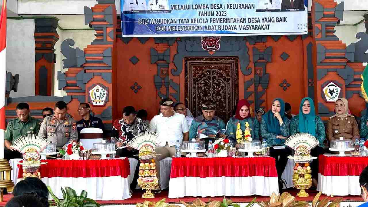 Tim penilai lomba kelurahan/desa tingkat Sulawesi Tenggara sambangi Desa Ulu Benua, Konawe. Foto: Ist.