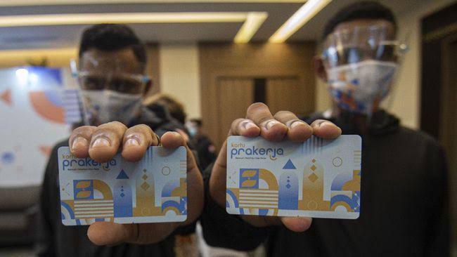 Pemegang kartu prakerja berhak dapat insentif yang terdiri dari biaya pelatihan dan dan insentif mencari kerja. Foto: Repro Cnnindonesia.com