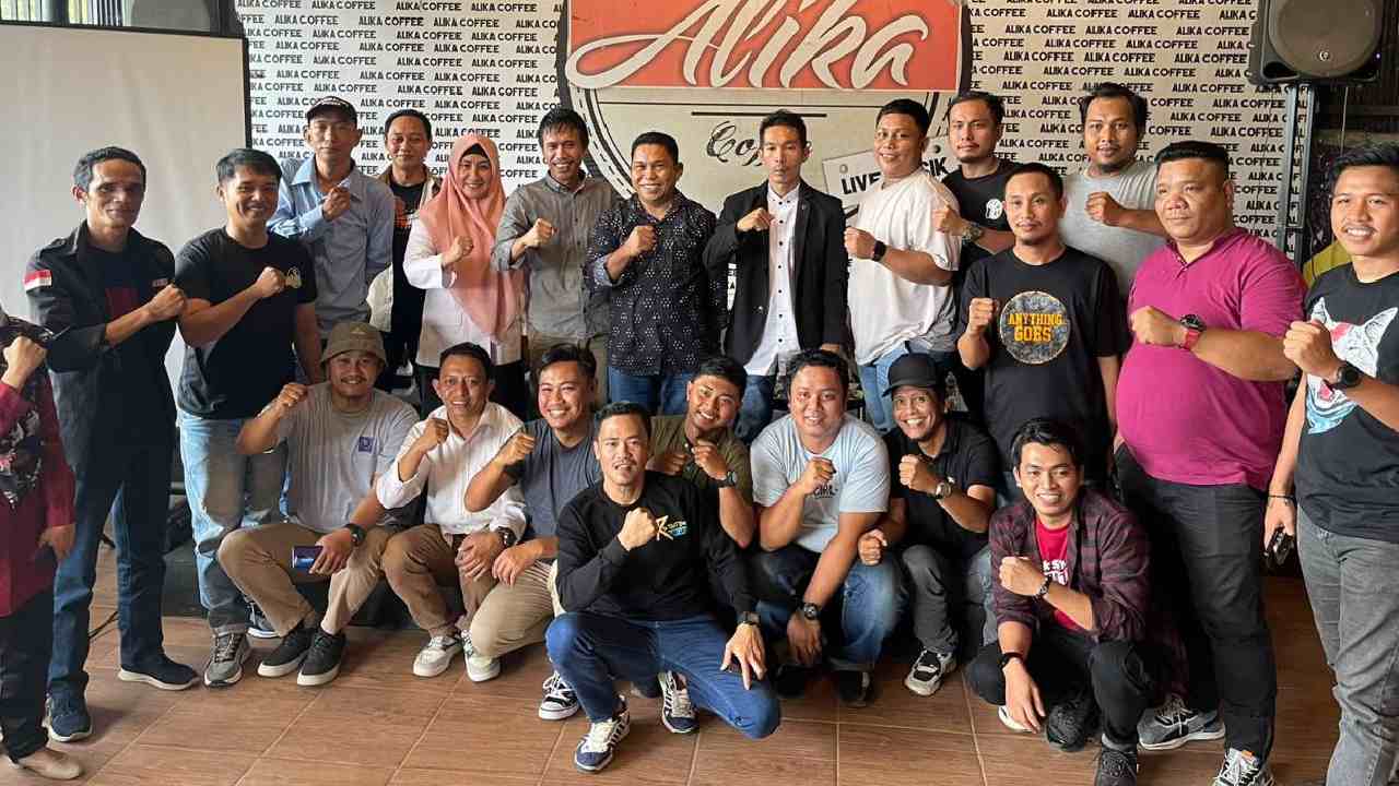 Sinergitas antara Bawaslu Konawe bersama insan pers dalam pengawasan pemilu partisipatif pada Pemilu 2024. Foto: Ist.