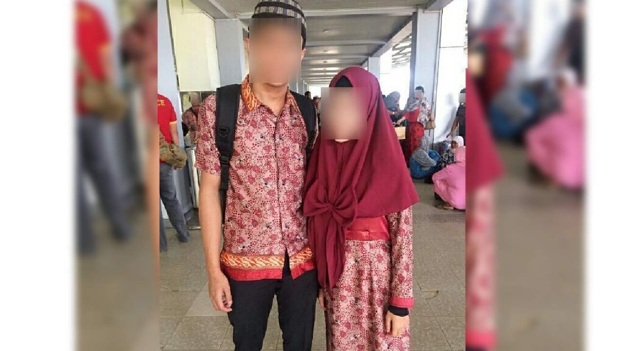 Pelaku penipuan berkedok investasi (kanan) bersama suami. Foto: Ist.
