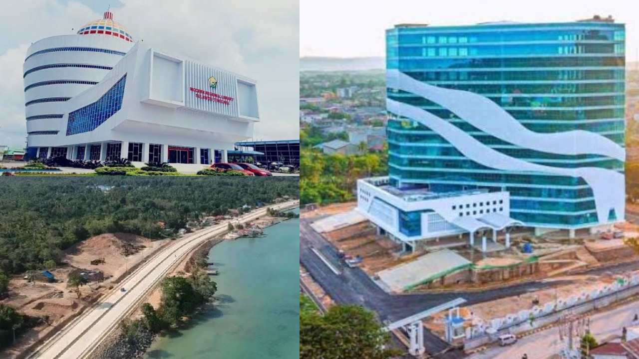 Tiga mega proyek Ali Mazi-Lukman Abunawas bakal diresmikan pada 2 September 2023 mendatang. Foto: Kolase