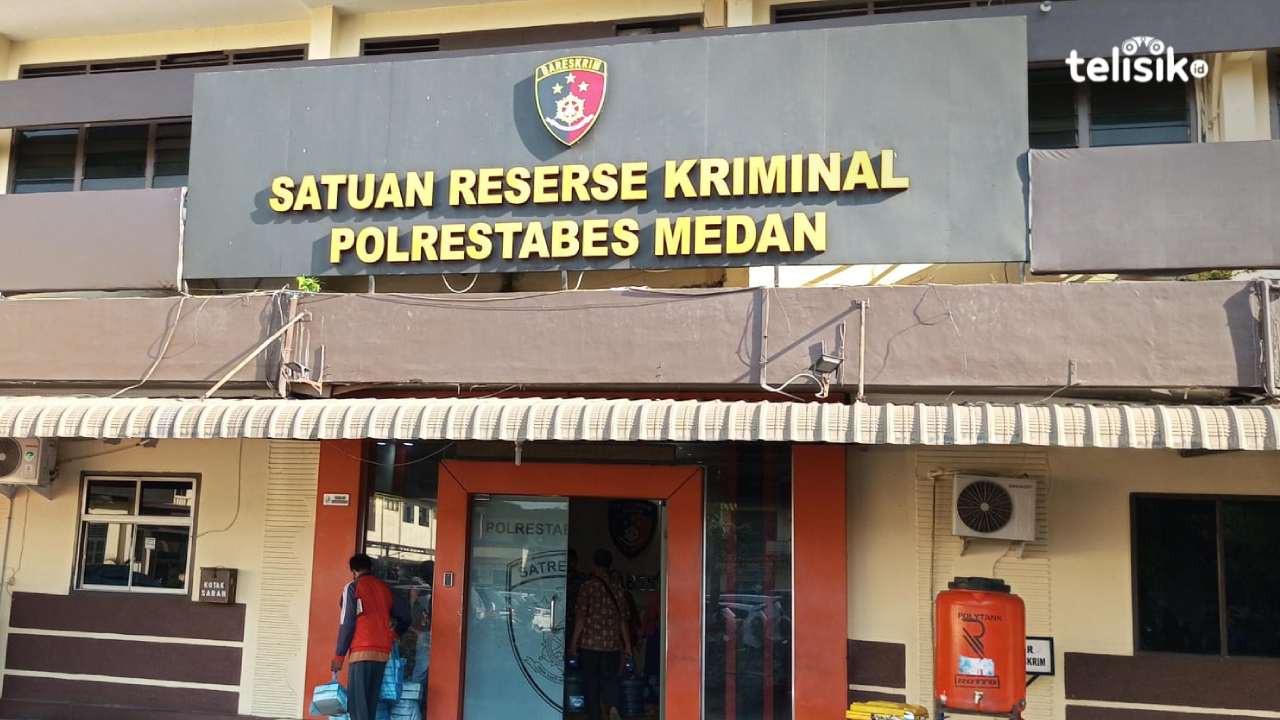 Kantor Satreskrim Polrestabes Medan, tempat kasus dugaan pemerasan berproses. Foto: Reza Fahlefy/Telisik