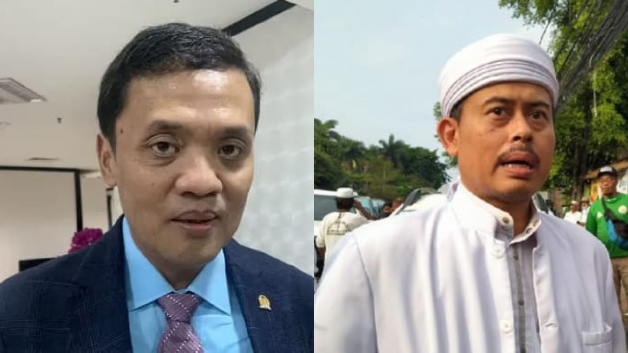 Sekretaris Majelis Syuro Persaudaraan Alumni (212), Slamet Maarif, dan Wakil Ketua Umum Partai Gerindra, Habiburokhman. Foto: Kolase