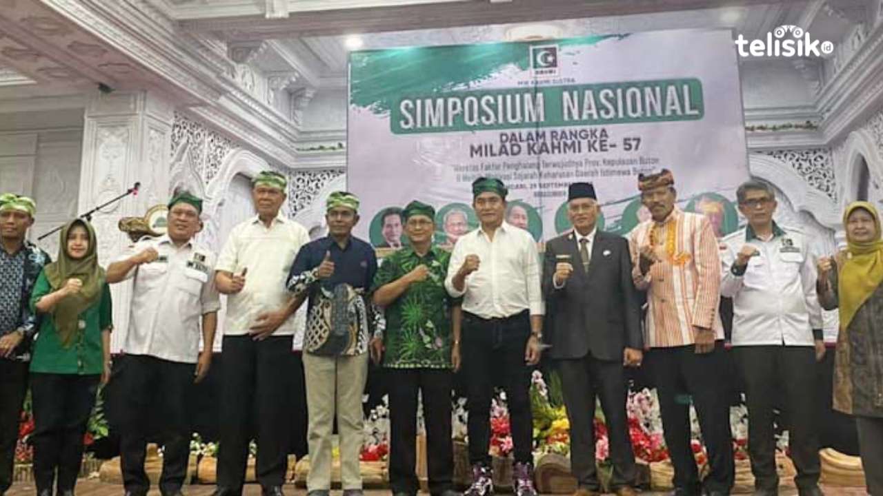 Simposium nasional yang digelar KAHMI Sulawesi Tenggara dengan mengumpulkan gagasan terkait pembentukan Provinsi Keulauan Buton. Foto: Kardin/Telisik