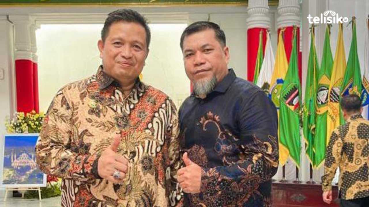 Bupati Muna, LM Rusman Emba bersama Plt Kepala BKPSDM, LM Syahrullah. Foto: Sunaryo/Telisik