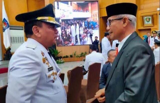 Lukman Abunawas berharap Pj Gubernur Sulawesi Tenggara dapat melanjutkan program-program kerja yang belum terealisasi dan dilaksanakan, terutama di bidang infrastruktur jalan. Foto: Ist.