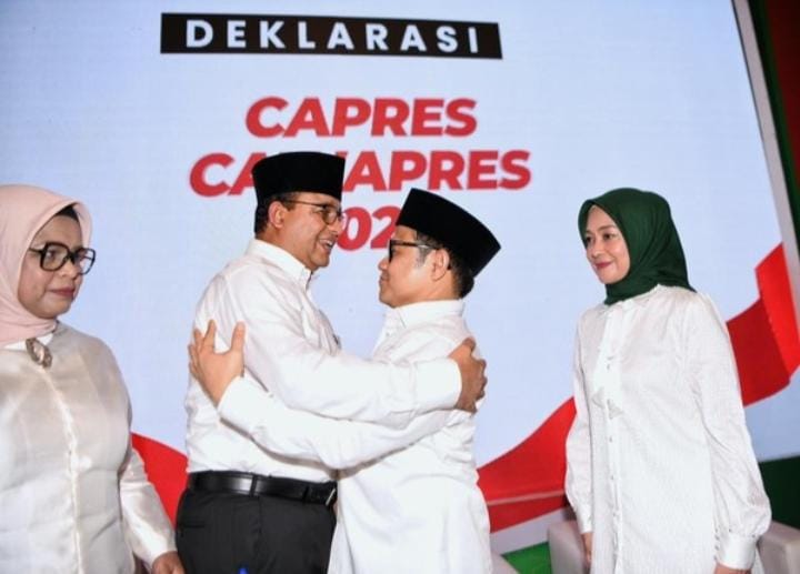 Duet Anies Baswedan dan Muhamin Iskandar (Cak Imin) sebagai salah satu bakal capres dan cawapres di Pilpres 2024. Foto: Detik.com