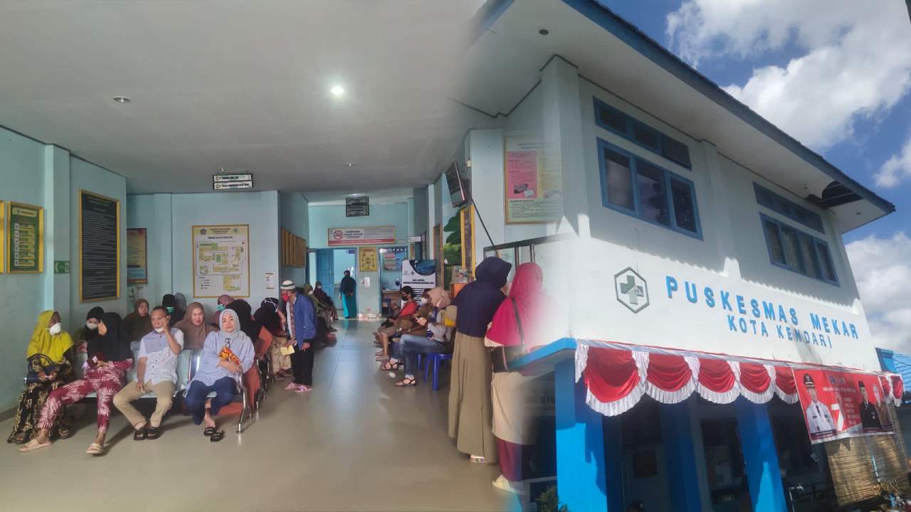 Puskesmas Mekar ditunjuk sebagai puskesmas penerima vaksin rabies satu-satunya di Kota Kendari. Foto: Kolase