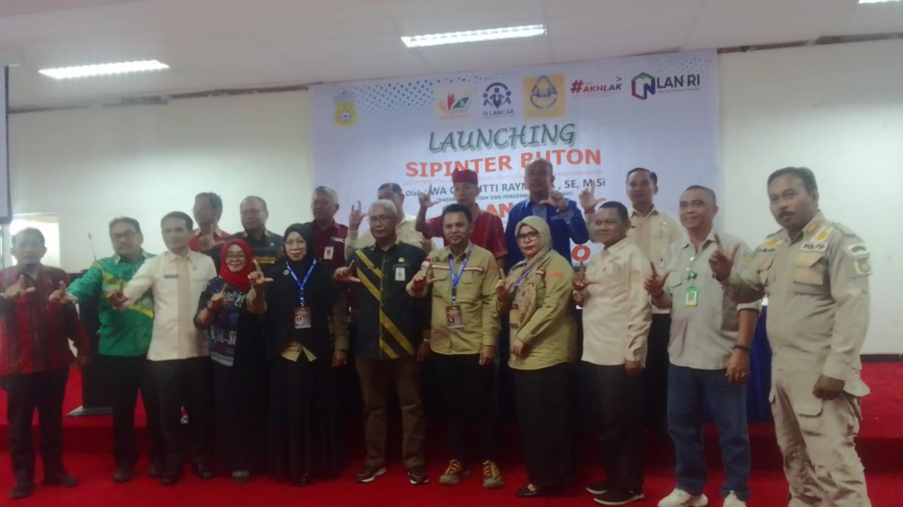 Pelaunchingan sipinter Buton yang digelar di Aula Kantor Bupati Buton. Foto: Ist.