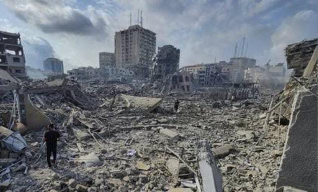 Konflik berdarah masih terus terjadi di jalur Gaza. Israel masih melancarkan serangan ke wilayah Gaza bahkan menyerang warga sipil dan anak-anak. Foto: Tirto.id