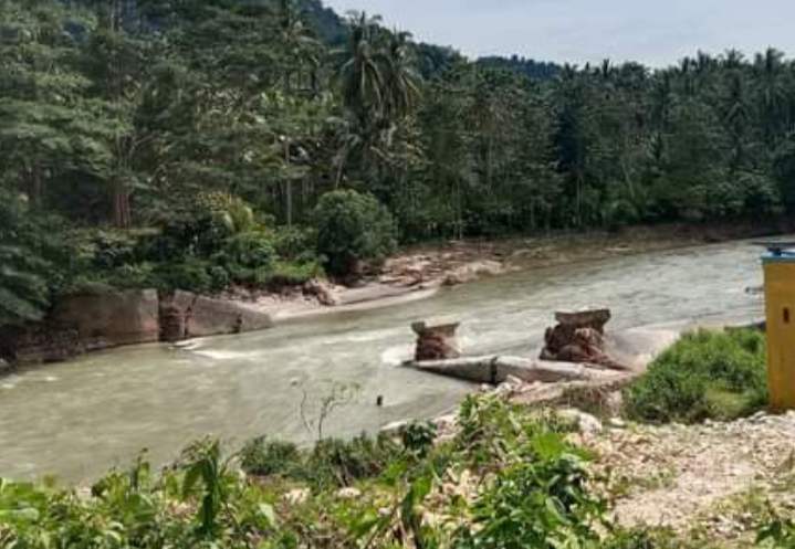 Bendungan Ranteangin yang rusak diterjang banjir bandang tahun 2021, akan dibangun kembali pada tahun 2024 mendatang. Foto: Ist.