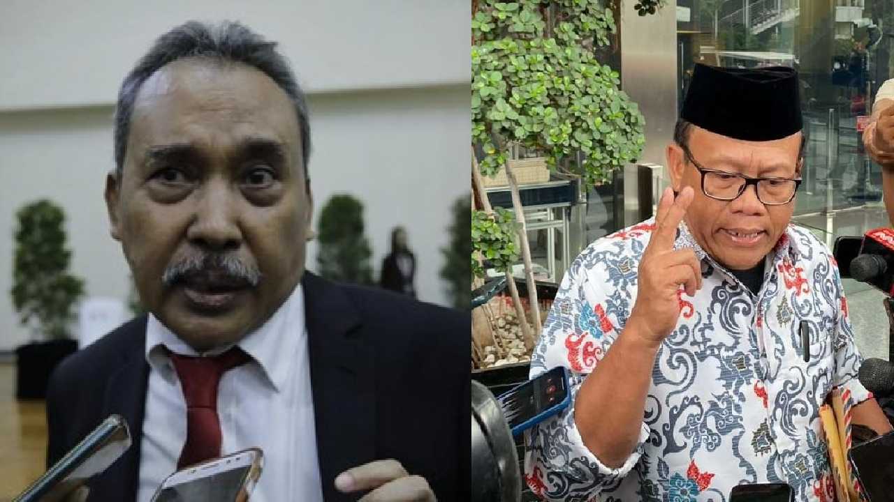 Anggota Dewan Pengawas KPK, Syamsuddin Haris dan Ketua Indonesia Police Watch, Sugeng Teguh Santoso. Foto: Kolase