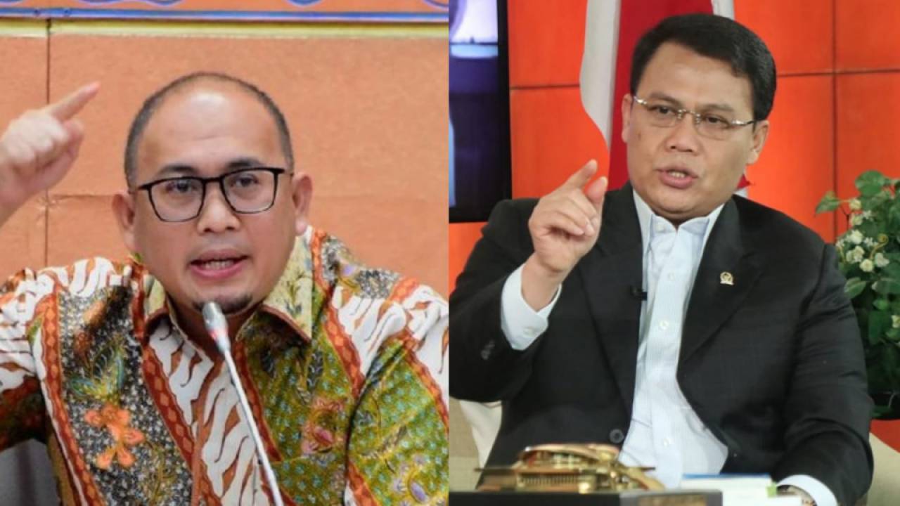 Anggota Dewan Pembina Partai Gerindra, Andre Rosiade dan Ketua DPP PDIP, Ahmad Basarah. Foto: Kolase