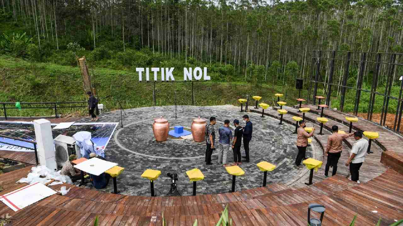 Titik Nol lokasi pembangunan IKN Nusantara di Sepaku, Kalimantan Timur. Foto: ikn.go.id