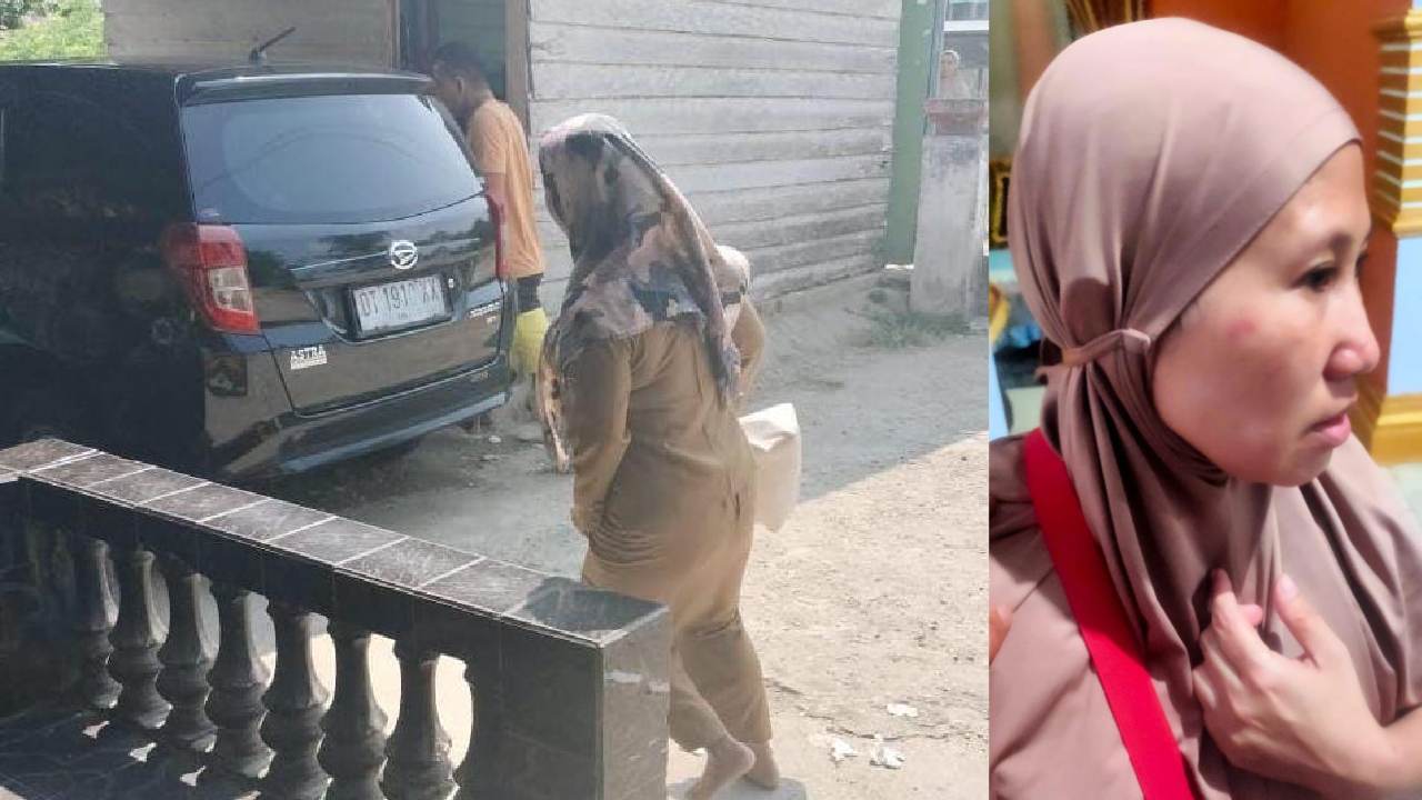 Istri sah pergoki suaminya selingkuh bersama seorang ASN guru di Konawe malah kena KDRT. Foto: Kolase