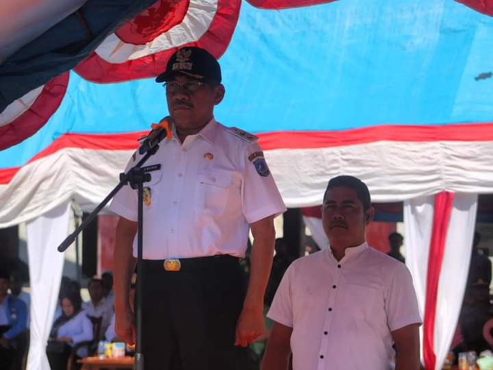 Wabup Muna, Bacrun Labuta ditetapkan sebagai Plt bupati setelah LM Rusman Emba ditahan KPK. Foto: Ist.
