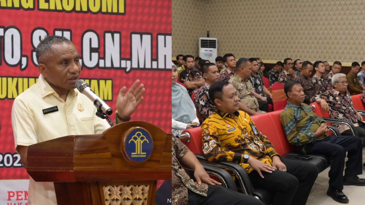 Kakanwil Kemenkumham Sulawesi Tenggara, Silvester Sili Laba, mengimbau seluruh jajaranya untuk menjaga kedisplinan. Foto: Ist.
