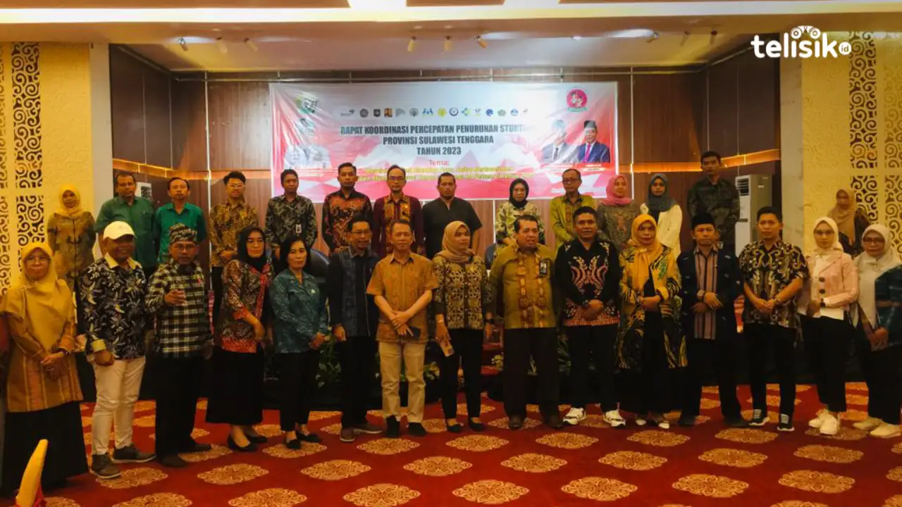 Peserta Rapat Koordinasi Percepatan Penurunan Stunting, yang diselenggarakan oleh Bappeda. Foto: Ahmad Badaruddin/Telisik