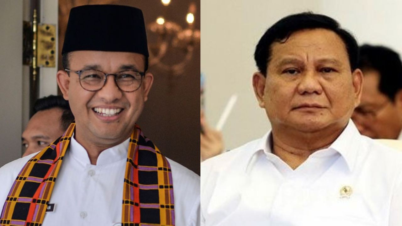 Prabowo enggan menanggapi MKMK, Anies Baswedan percaya Jimly objektif. Foto: Kolase