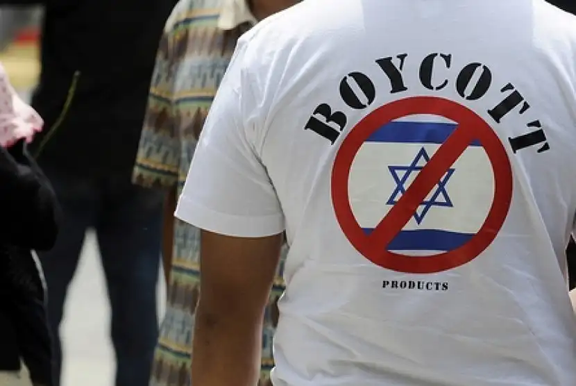 Selain menyerukan gencata senjata, salah satu bentuk dukungan terhadap Palestina yakni dengan melakukan boikot. Foto: Repro Lazpersis.or.id