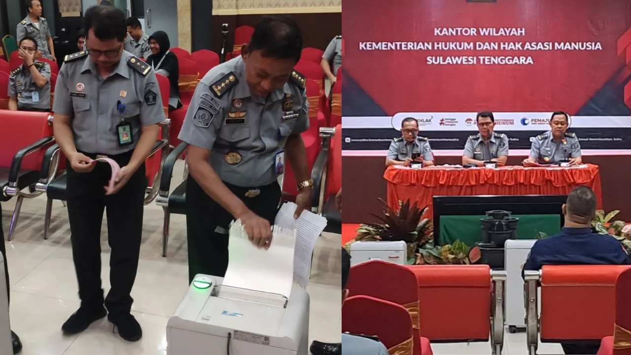 Dokumen yang dimusnahkan berupa arsip pendaftaran fidusia, dari tahun 2001 sampai 2013 dengan jumlah keseluruhan 19.446 dokumen. Foto: Kolase