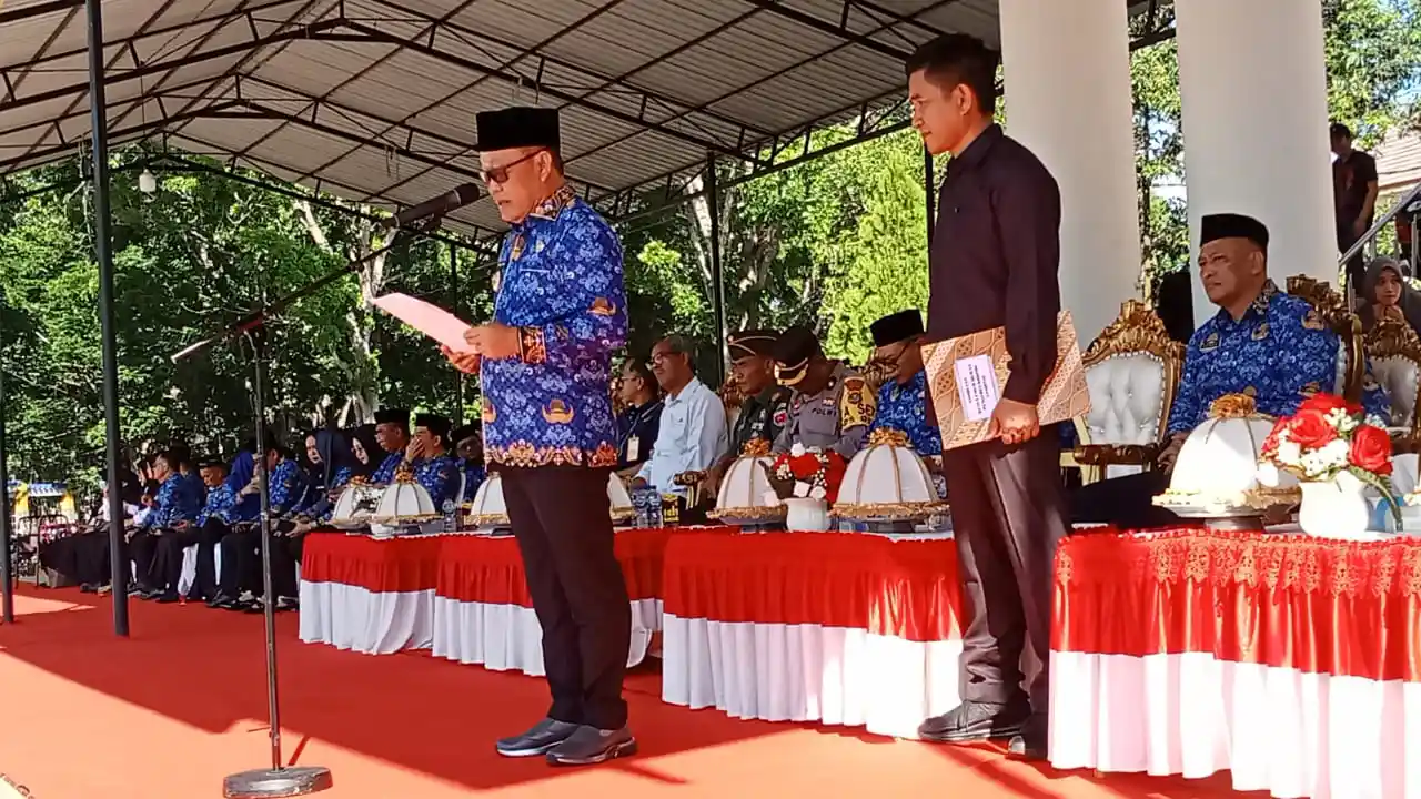 Momen HUT Korpri, Pj Bupati Konawe bakal menaikkan TPP ASN Konawe sebesar 20 persen. Foto: Ist.