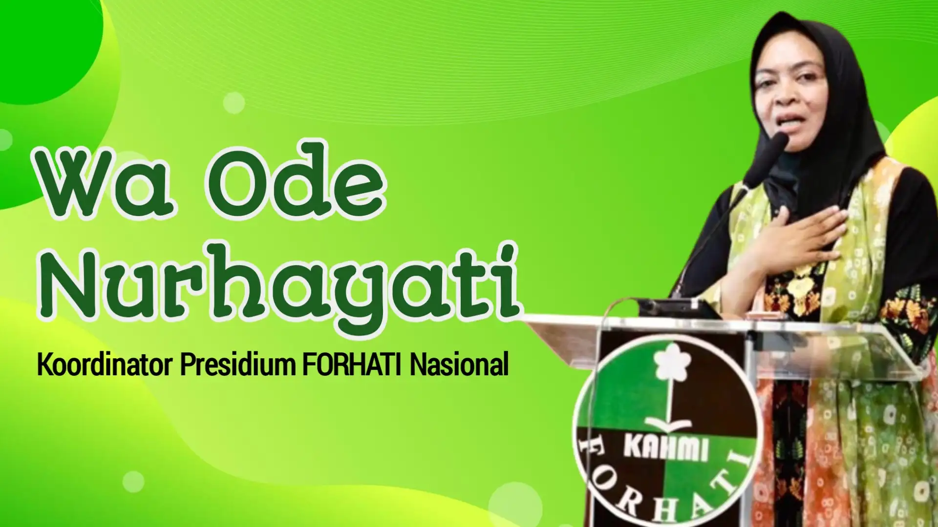 Wa Ode Nurhayati, Koordinator Presidium FORHATI Nasional. Foto: Ist.