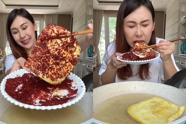Tren makan tahu panas yang awalnya populer di China hingga banyak netizen Indonesia yang penasaran. Foto: Repro Detikfood.com
