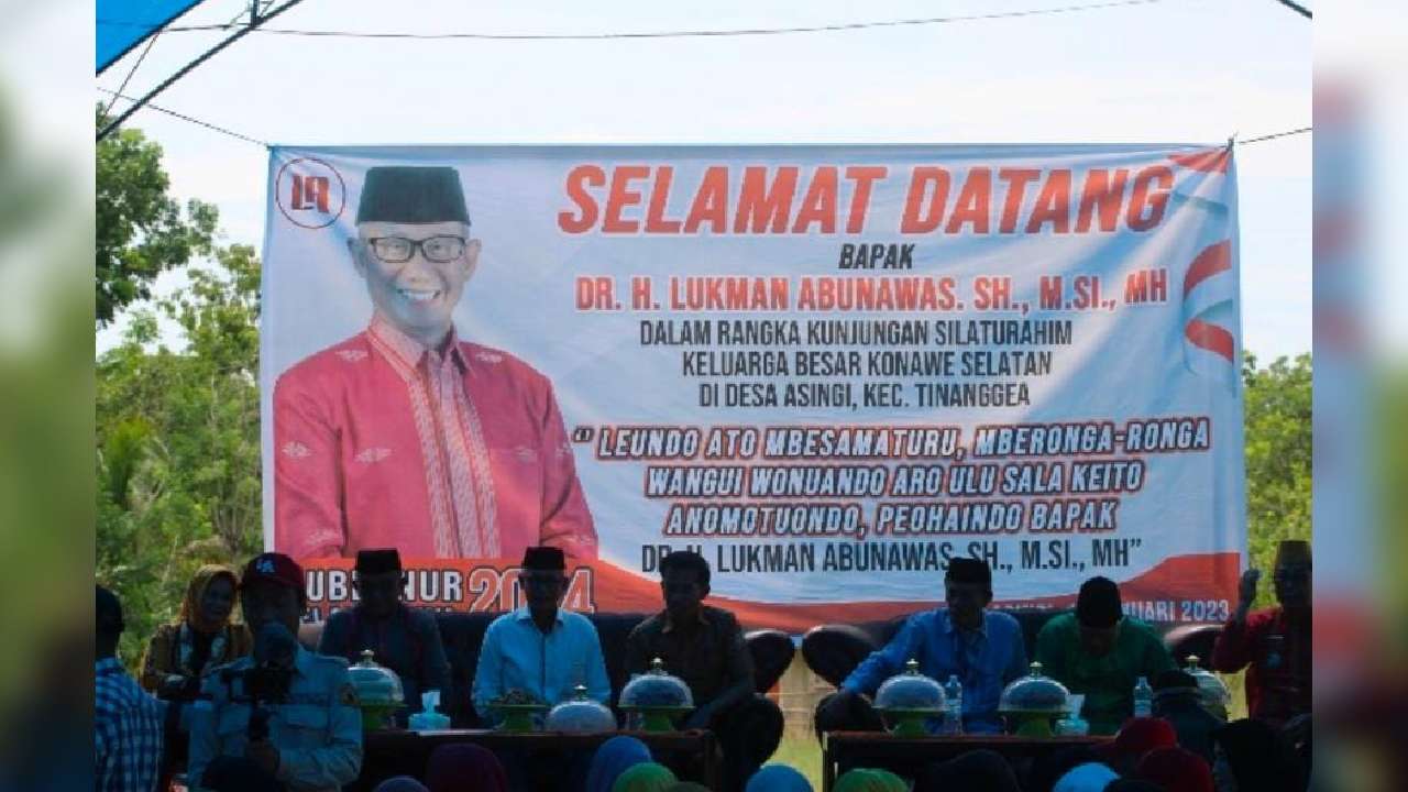 Lukman Abunawas menyambangi masyarakat Konawe Selatan. Foto: Ist.