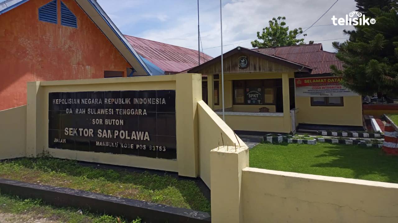 Kantor Polisi Sektor Kecamatan Sampolawa, Buton Selatan. Foto: Ali Iskandar Majid/Telisik