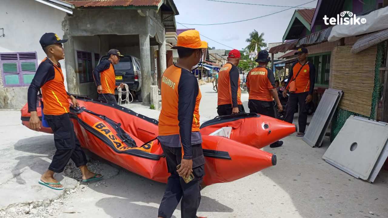 Persiapan Tim SAR Gabungan BPBD Buton Selatan bersama Basarnas Baubau melakukan pencarian sesi kedua. Foto: Ali Iskandar Majid/Telisik