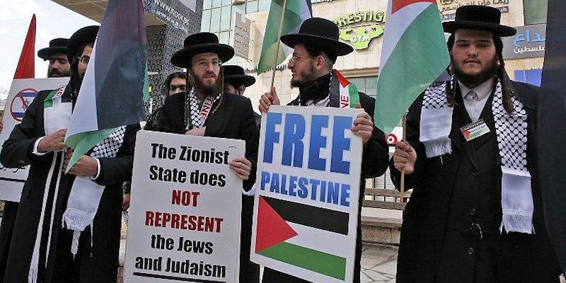 Tokoh-tokoh Yahudi juga demo menentang perang dan pro Palestina. Foto: Ist.