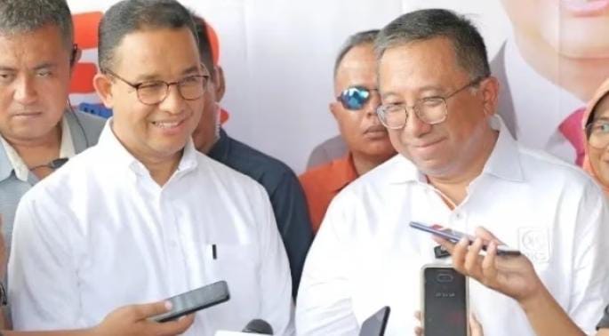 Anies Baswedan dan Haru Suandharu, Tim Sukses Anies Baswedan sempat mendapat cibiran warganet usai membawa malaikat di kampanye Pilpres 2024. Foto: Suara.com