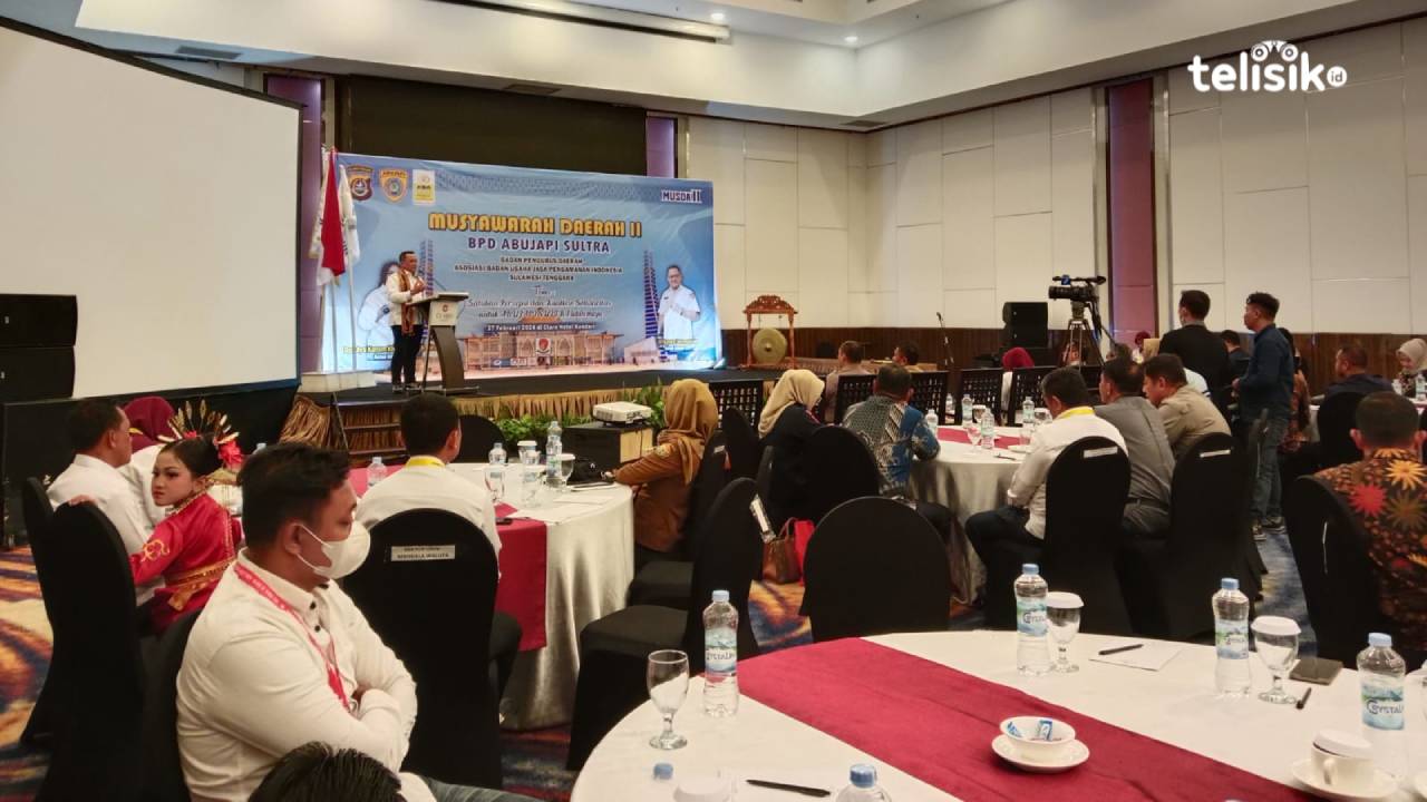 Musda II BPD ABUJAPI Sulawesi Tenggara merupakan momentum yang tepat dalam menjalin kerja sama antar mitra dan stakeholder terkait dalam meningkatkan kinerja ABUJAPI. Foto: Nur Khumairah/Telisik