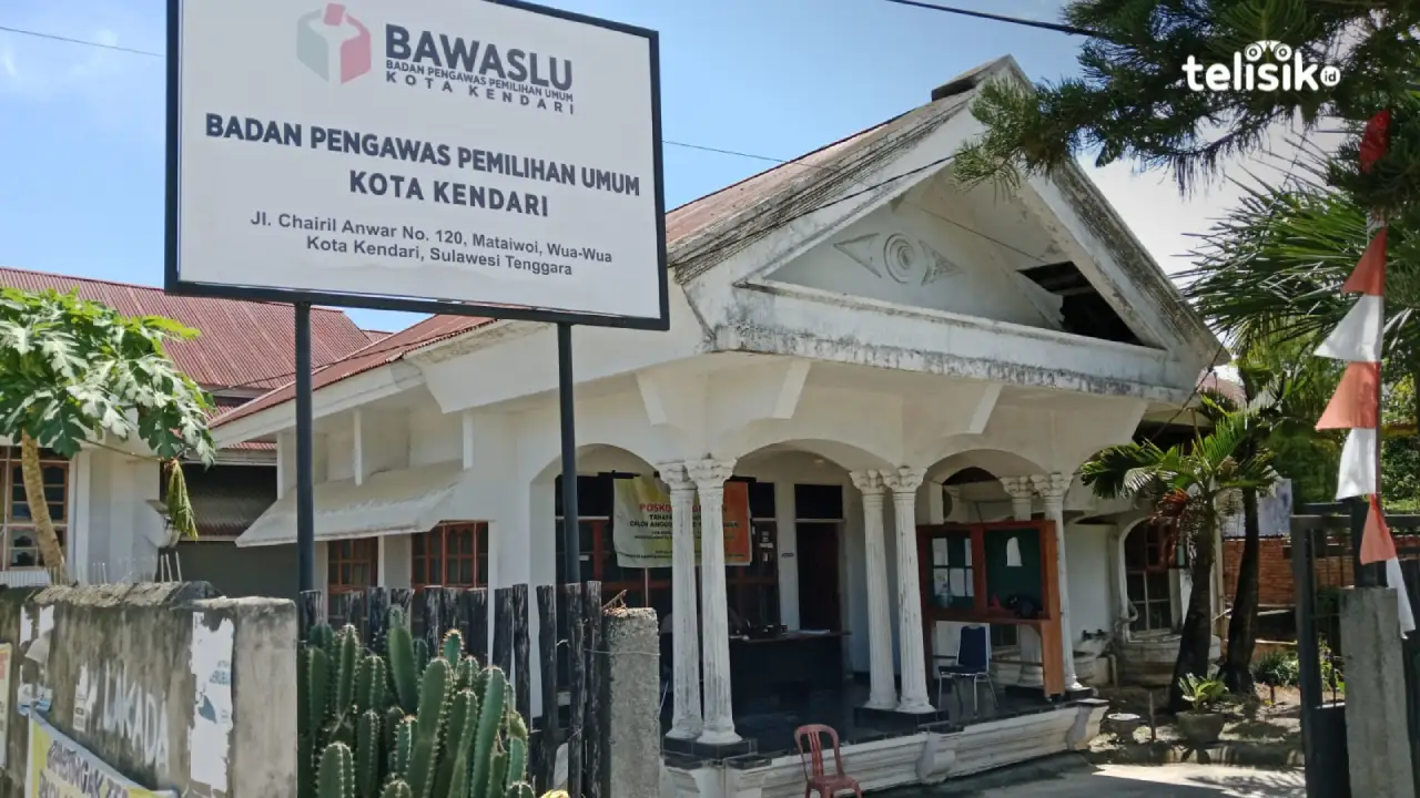 Kantor Bawaslu Kendari di Jalan Chairil Anwar No.120, Kecamatan Wua-Wua. Foto: Nur Khumairah/Telisik