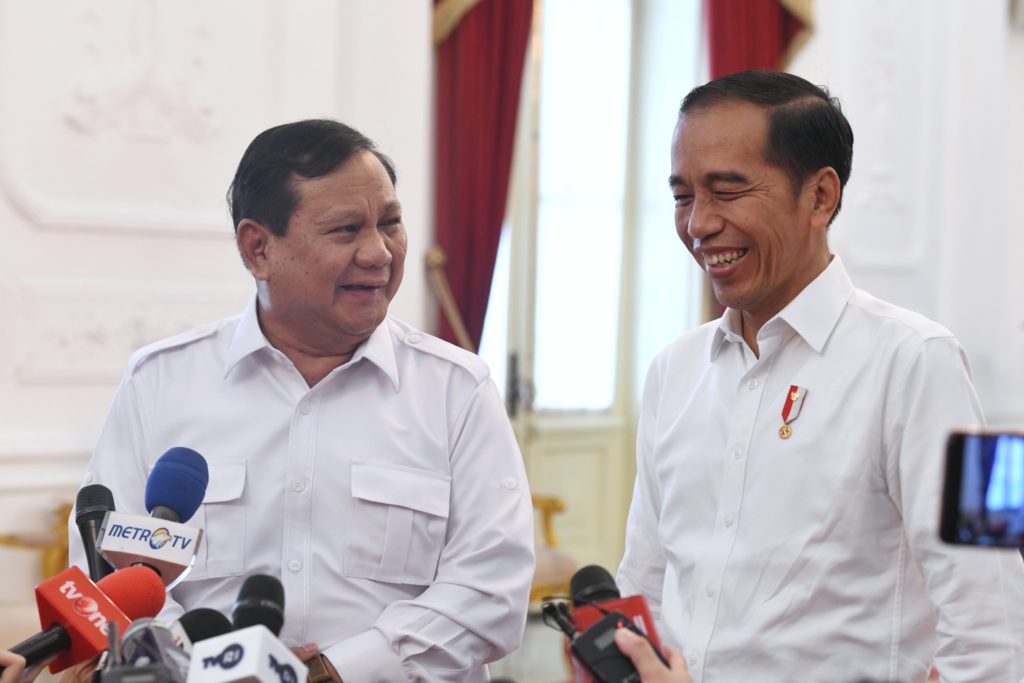 Jika angka ini tak berubah kemungkinan besar, Prabowo bakal menjadi kandidat kuat Presiden Indonesia selanjutnya menggantikan Joko Widodo (Jokowi). Foto: Setkab.go.id 