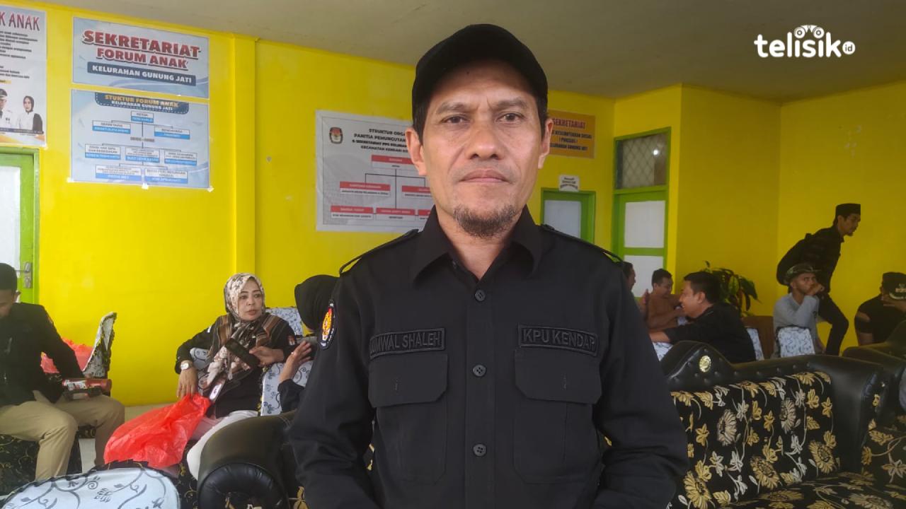 Ketua KPU Kota Kendari, Jumwal Saleh sebut PSU ditunda sesuai arahan KPU dan Bawaslu Sulawesi Tenggara. Foto: Erni Yanti/Telisik