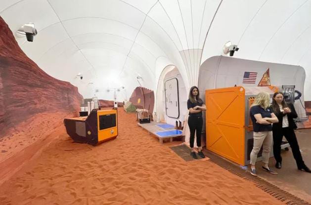 Habitat simulasi hidup di planet Mars. Foto: Repro People.com