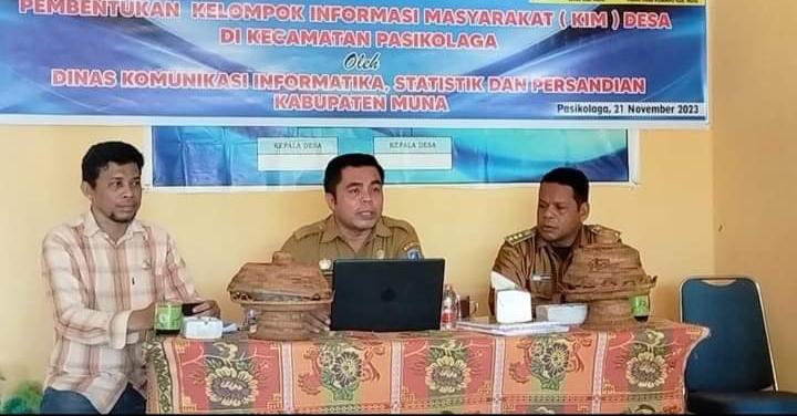 Kadis Kominfo Muna, Muhamad Haidar menyampaikan pengumpulan dana untuk bukber insiatif kasek. Foto: Ist.