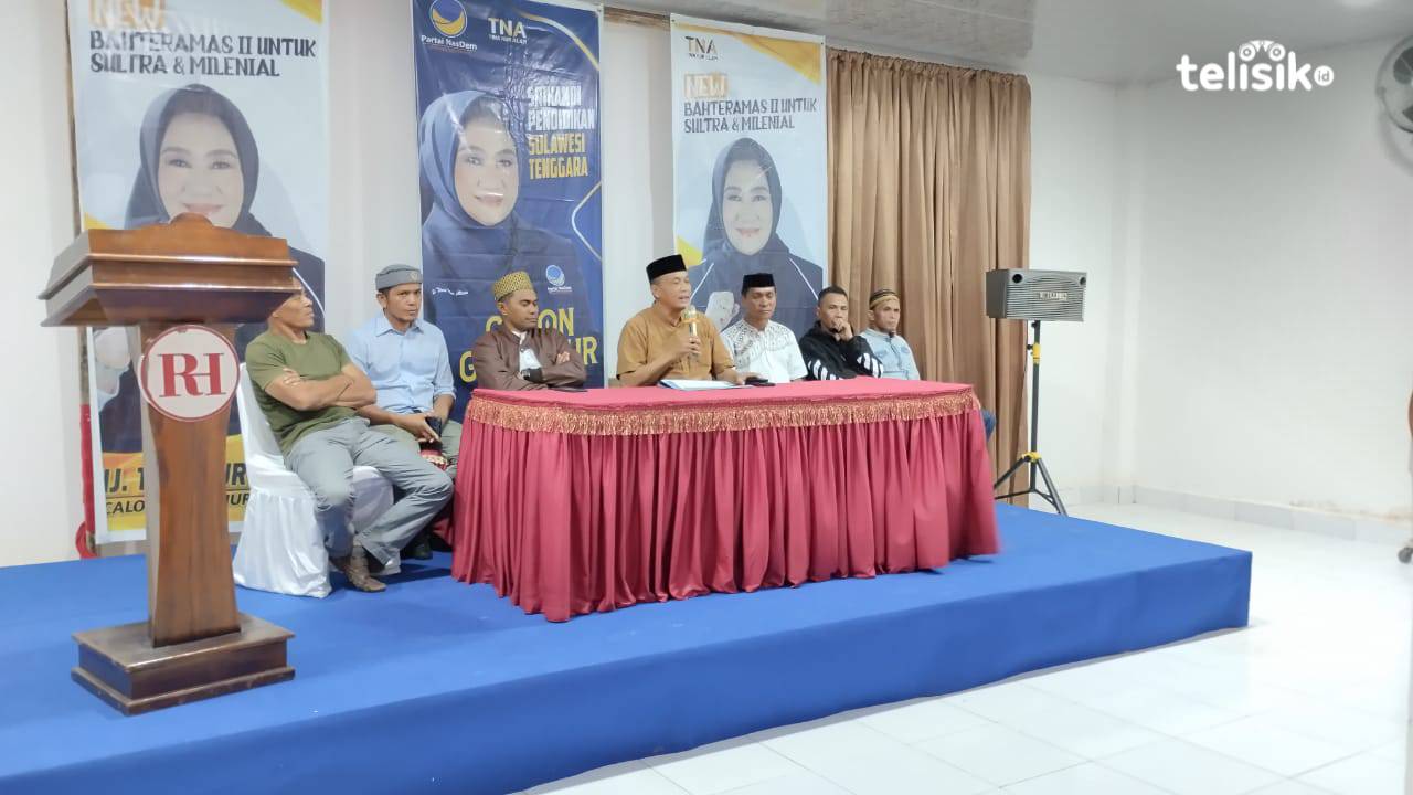 Pembentukan tim pemenangan Tina Nur Alam sebagai Gubernur Sulawesi Tenggara 2024-2029. Foto: Putri Wulandari/Telisik