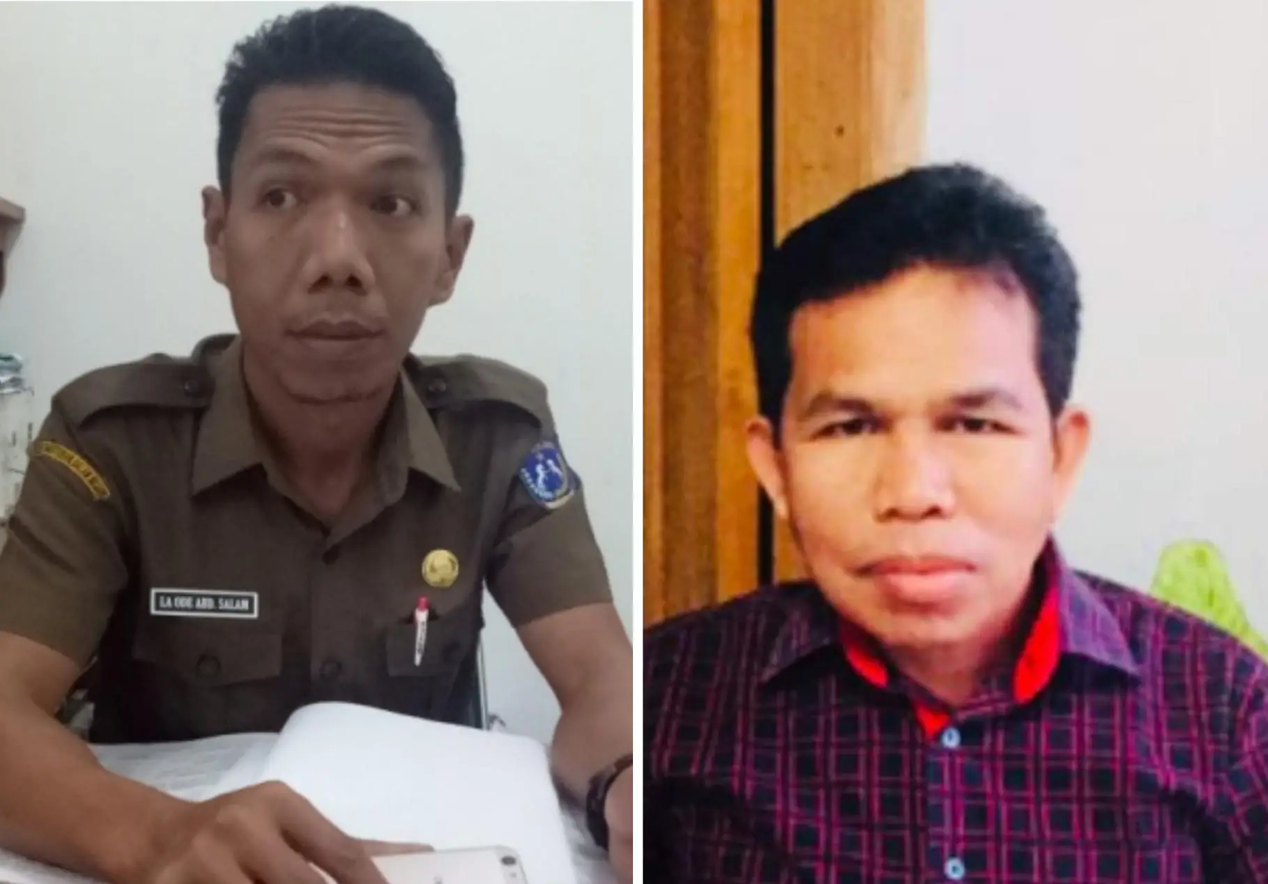Kepala BPKAD Muna, La Ode Abdul Salam dan Kabid Perbendaharaan, Abdul Muis. Foto: Ist.