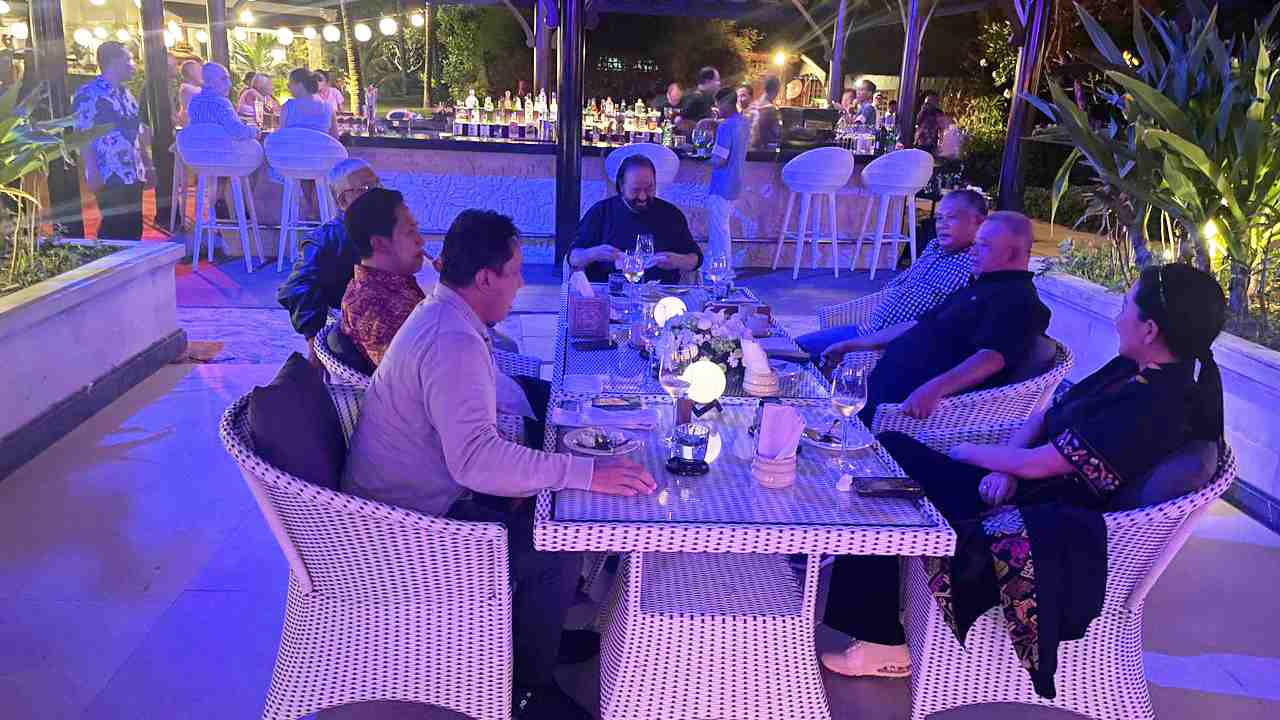 Kery Saiful Konggoasa saat menghadiri undangan halal bihalal Partai Nasdem. Foto: Ist.